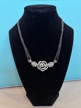 Dior Vintage Gunmetal Necklace
